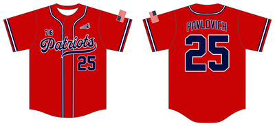 716 Patriots Custom NanoDri Baseball Jersey #J14