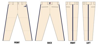 Leadoff Baseball Academy Wildcards Custom Long Relaxed Baseball Pant #BP6R