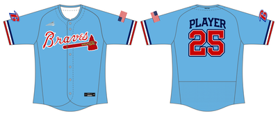 Bama Braves Custom SPDFLEX Baseball Jersey #J1E