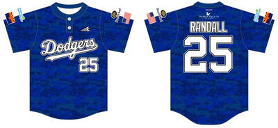 Dodgers (Randall) Custom HexaFlex Baseball Jersey #J3d