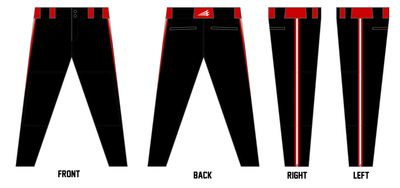 Fredericktown Flames Custom Athletic Baseball Pant #BP3