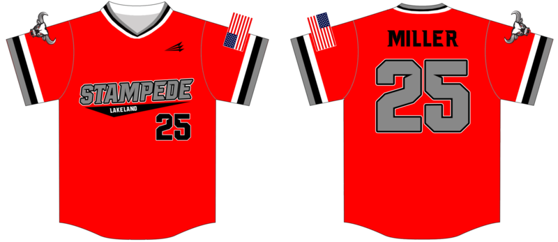 LAKELAND STAMPEDE Custom HexaFlex Baseball Jersey #1D