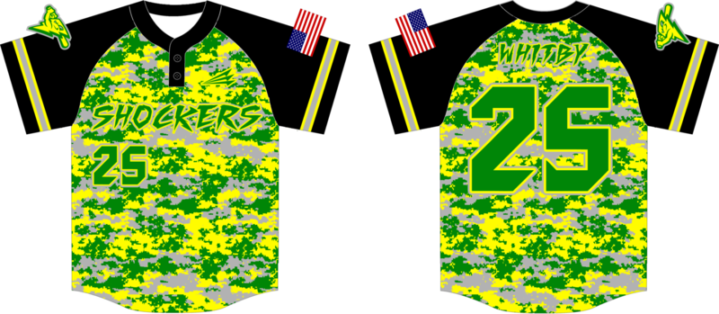 Shockers (Whitby) Custom Hexaflex Baseball Jersey #1B