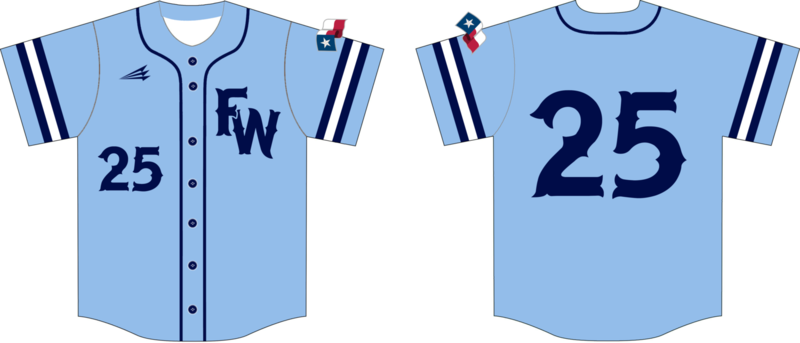 Fort Worth Titans Custom HexaFlex Baseball Jersey #2