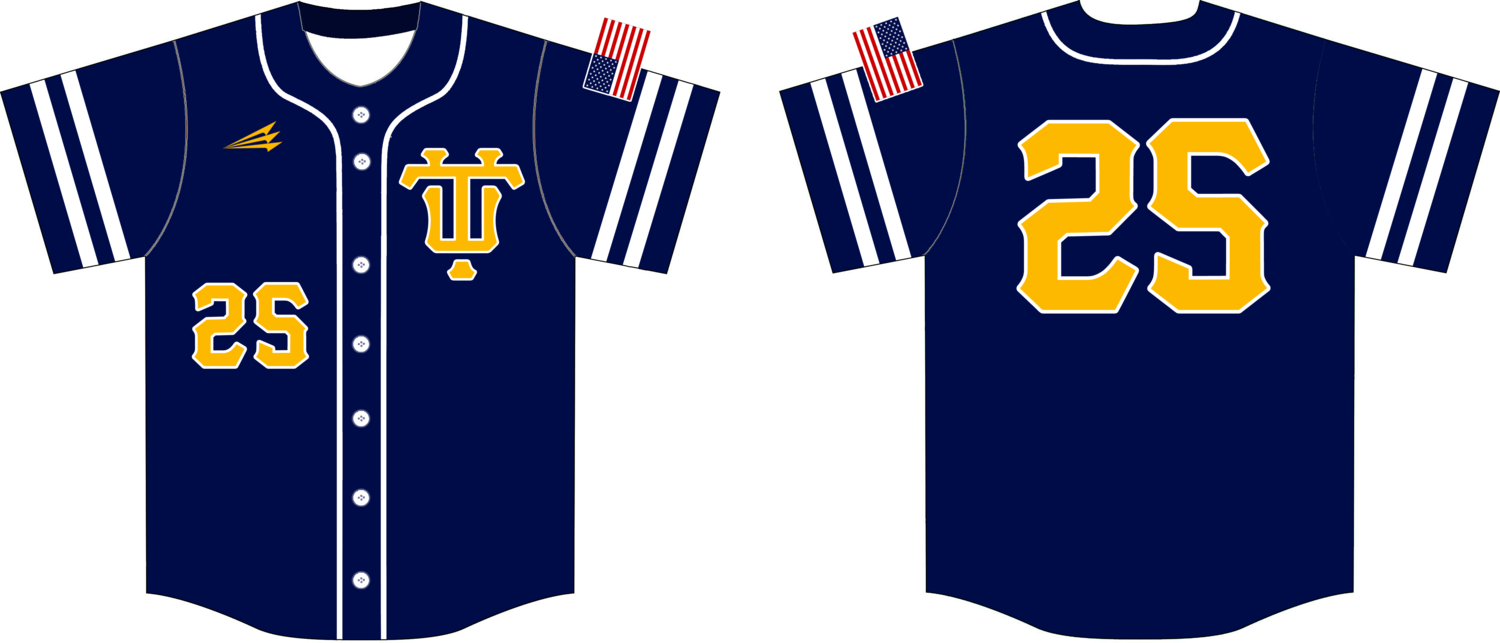 University of Toledo Baseball Club Custom Hexaflex Baseball Jersey Design #5C