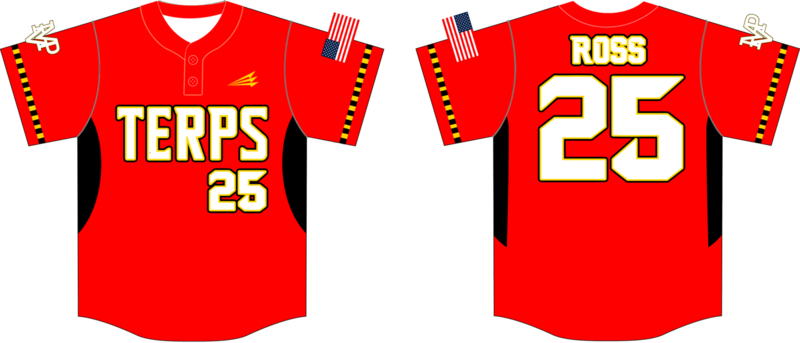MVP Terps Custom NanoDri Custom Baseball Jersey #8F