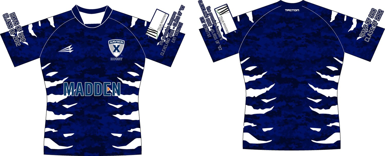 Xavier Rugby Custom Rugby Jersey #2b