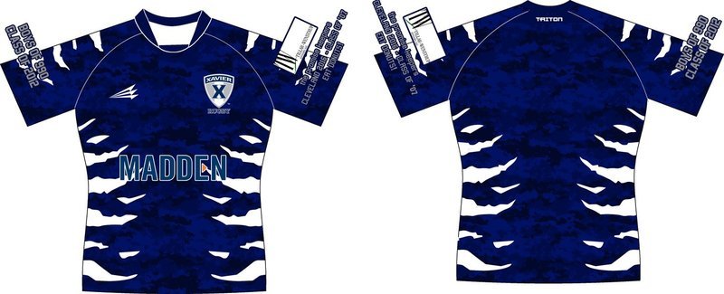 Xavier Rugby Custom Rugby Jersey #2b