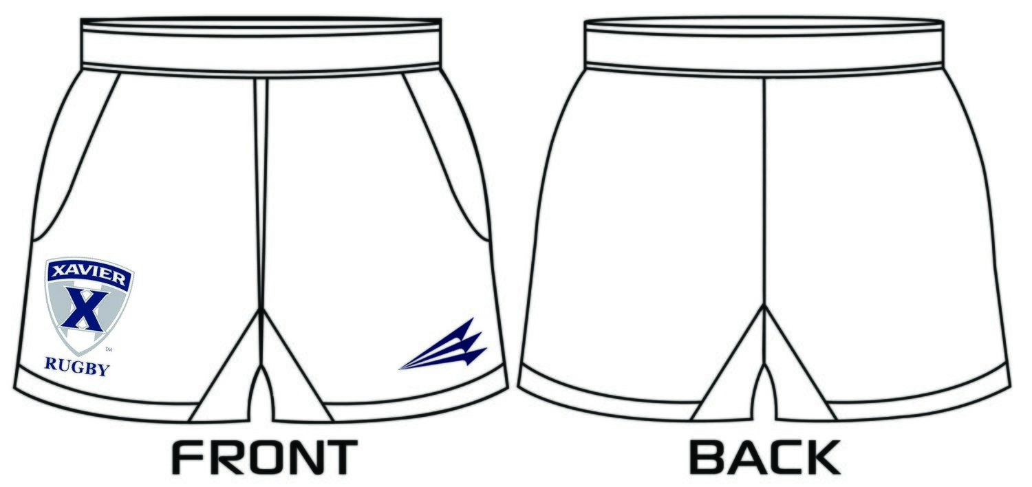 Xavier Men&#39;s Rugby Custom Shorts #RS2b