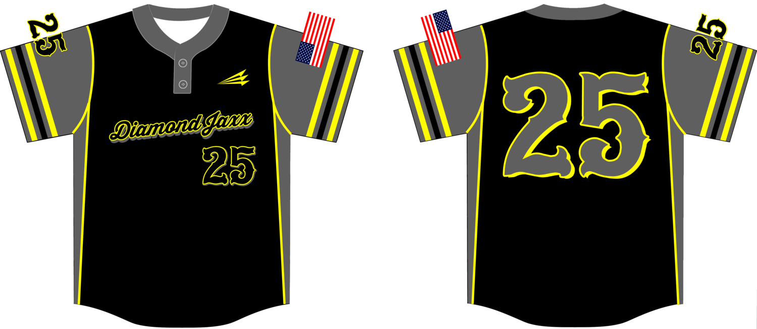 Diamond Jaxx Custom NanoDri Baseball Jersey #3D