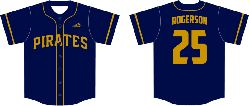South Coast Pirates Custom HexaFlex Baseball Jersey #J4