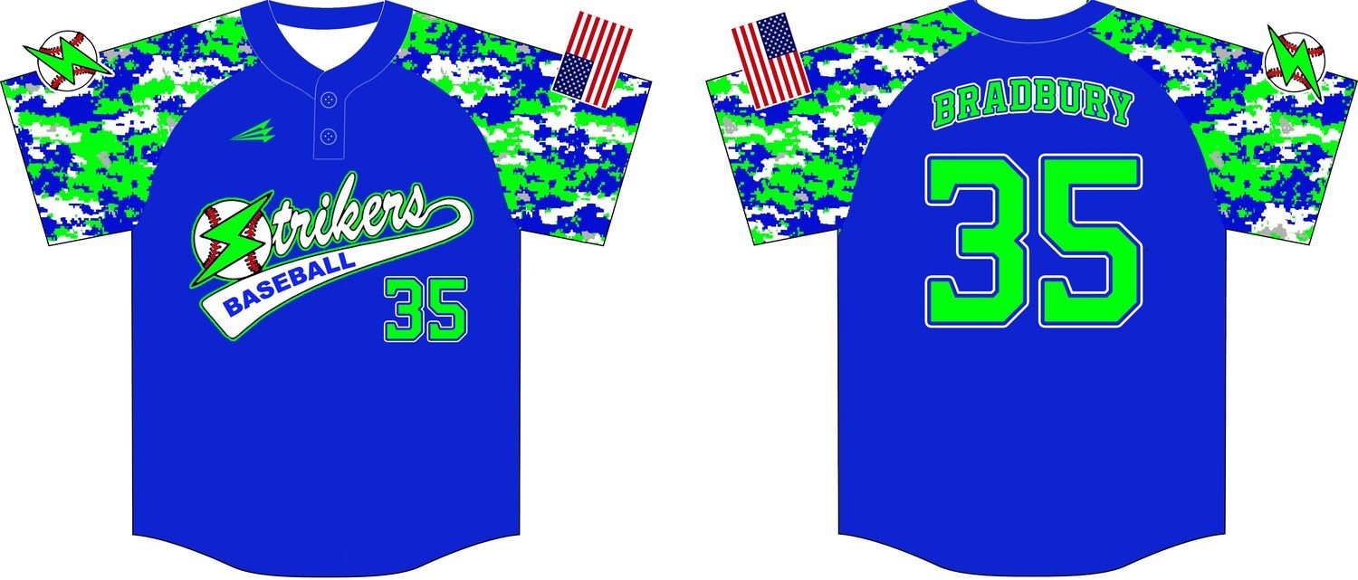 Strikers Baseball Custom NanoDri Jersey #2b