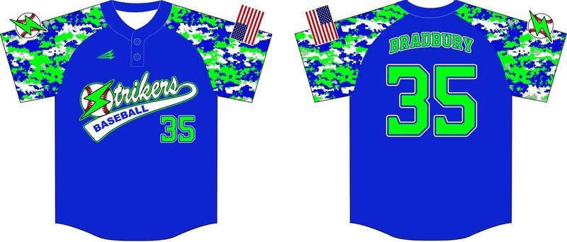 Strikers Baseball Custom NanoDri Jersey #2b