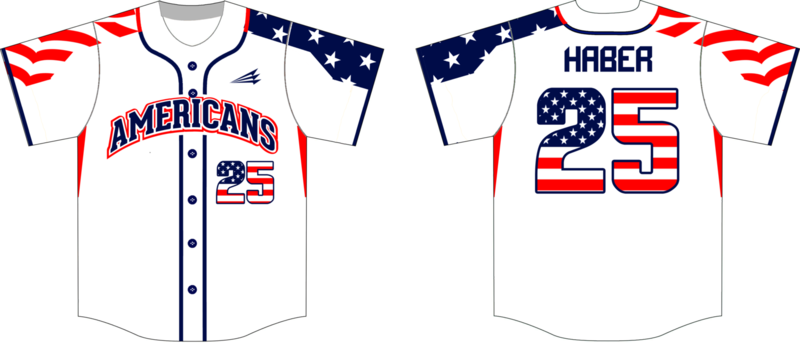 Americans Custom NanoDri Baseball Jersey #2C