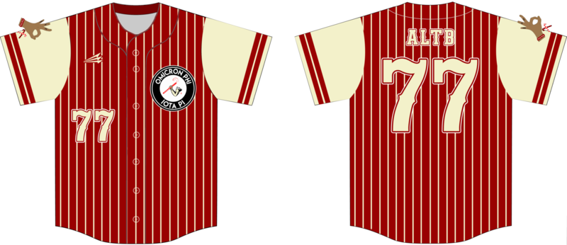 Omicron Phi Nupes Custom Hexaflex Baseball Jersey #4D