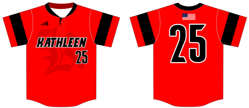Kathleen High School Custom Pro-Premier Baseball Jersey - Design 1B