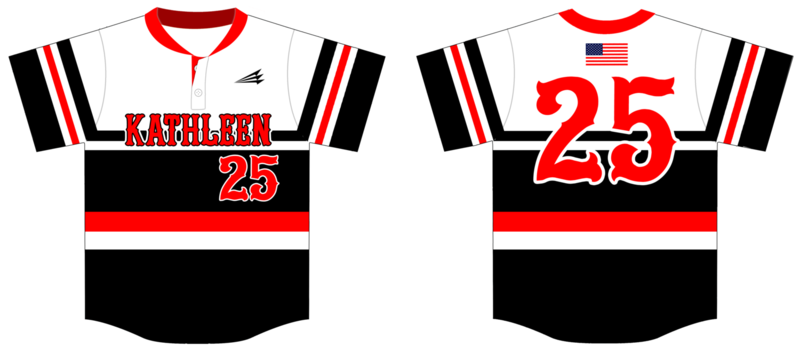Kathleen High School Custom Pro-Premier Baseball Jersey - Design 2B