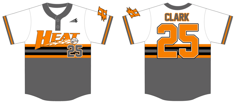 Bakersfield Heat Custom HexaFlex Baseball Jersey #3