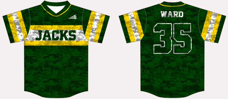 Humboldt State Jacks Custom HexaFlex Baseball Jersey #1