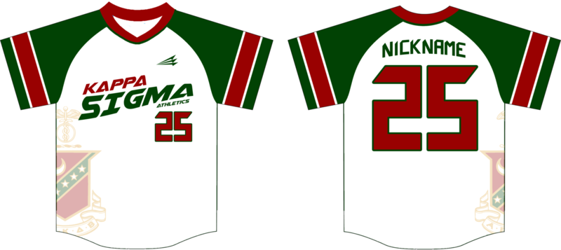 Kappa Sigma Athletics Custom NanoDri Baseball Jersey 4D