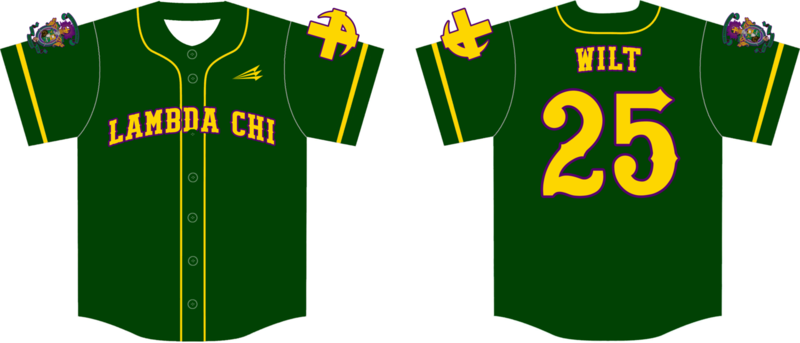 Lambda Chi (Wilt) Custom Nanodri Baseball Jersey Design #4B