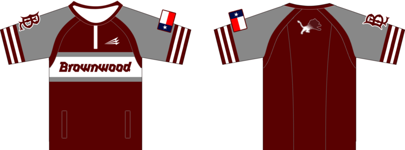 Brownwood Lions Baseball Custom Clutch Cage Jacket #CC2B