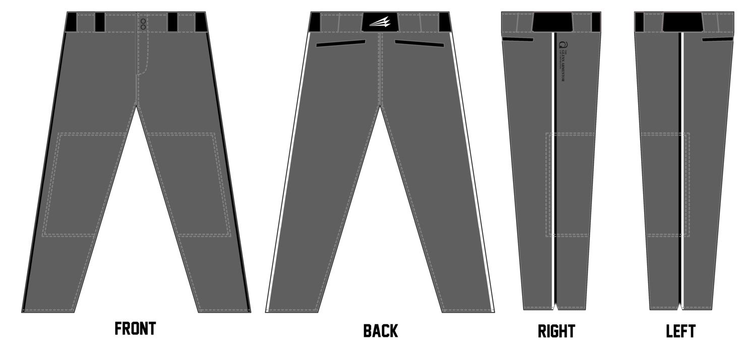 Acadiana Rippers Custom Stachman Elite Long Baseball Pants #BP3B