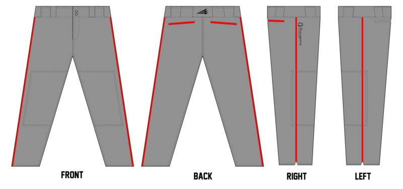 Acadiana Rippers Custom Stachman Elite Long Baseball Pants #BP4C