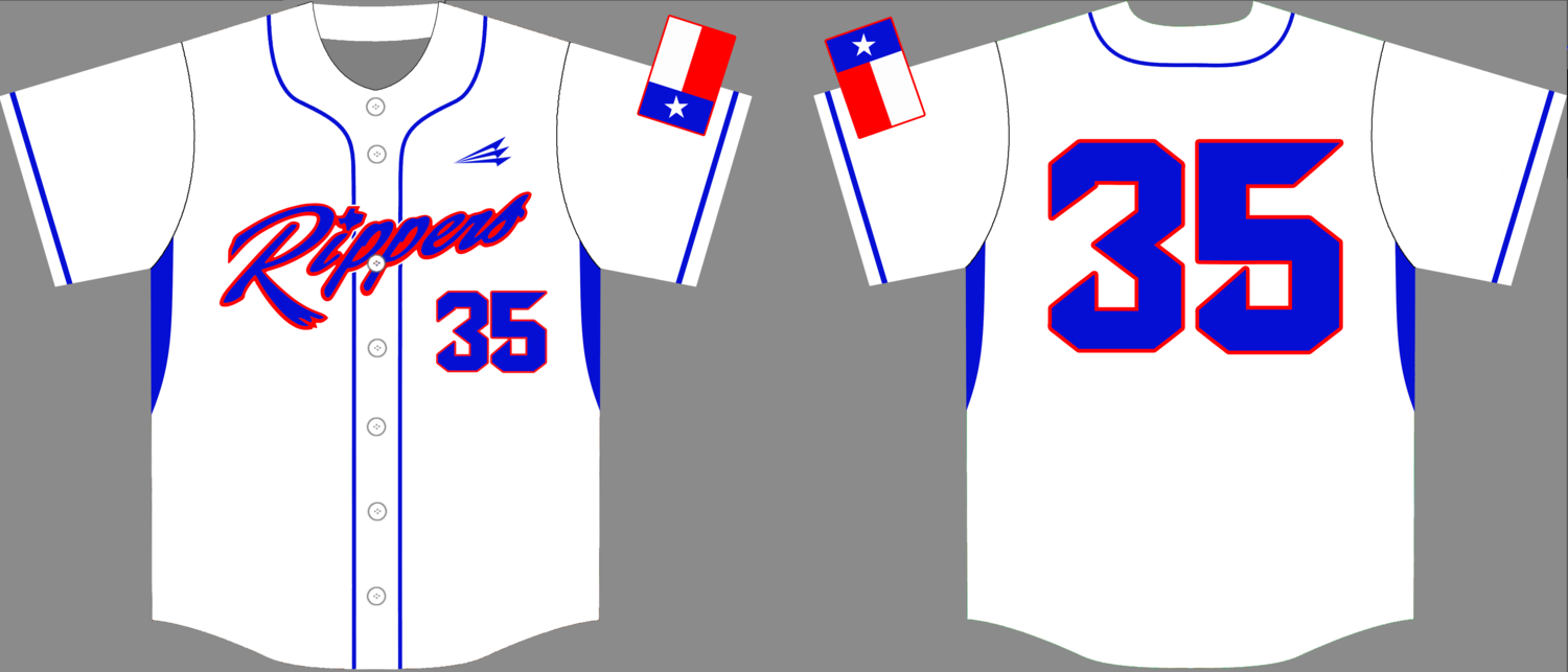 Southeast Texas Rippers Custom Hexaflex Baseball Jersey #1C