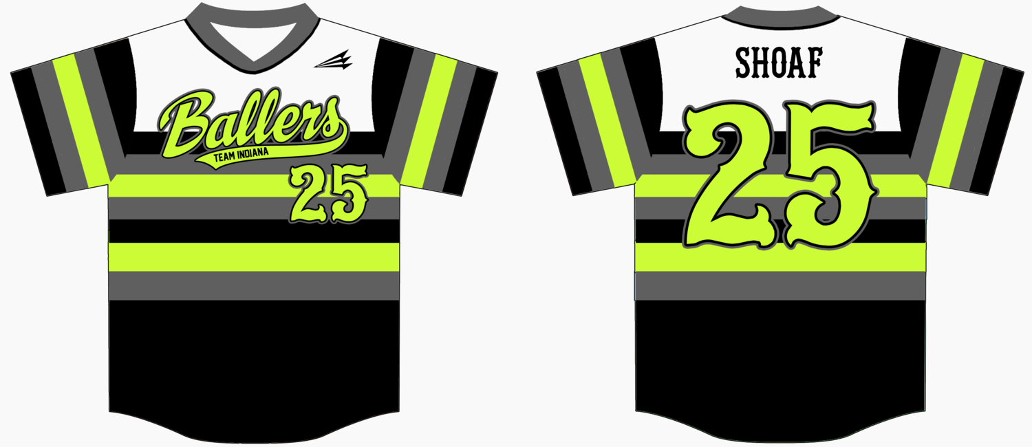 Indiana Ballers Custom NanoDri Baseball Jersey #1B