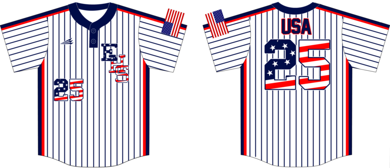 Enterprise High School Custom Pro Premier Baseball Jersey Design #3D