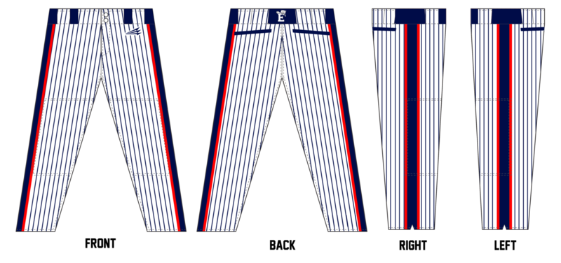 Enterprise High School Custom Stacheman Elite Full-Length Baseball Pants Design #BP2
