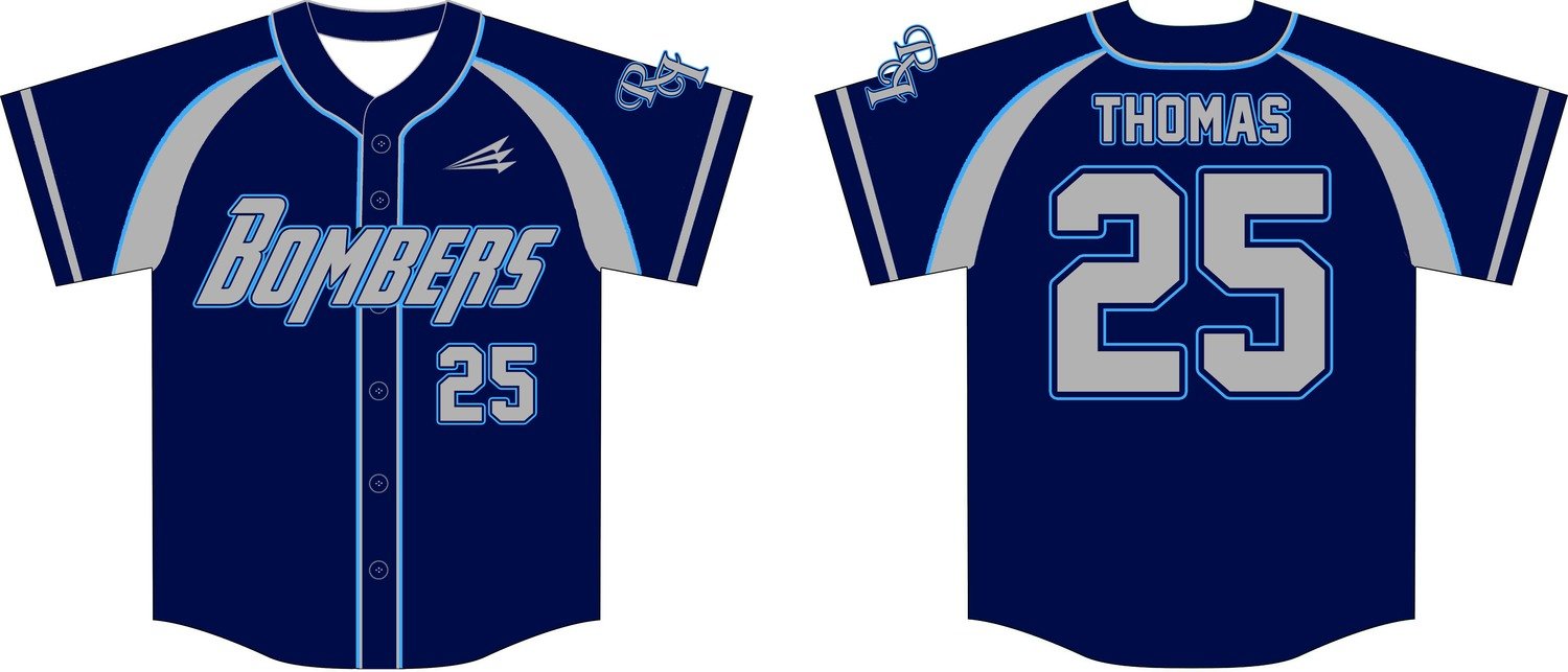 Rhode Island Bombers Baseball  Jersey Design 5