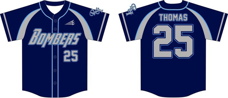 Rhode Island Bombers Baseball  Jersey Design 5
