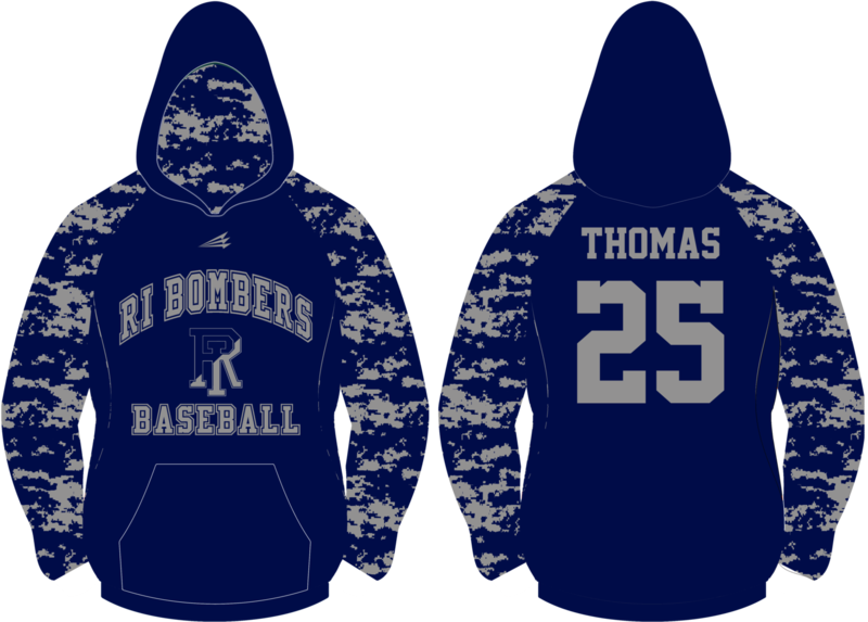 Rhode Island Bombers Custom Vulcan Hoodie #1