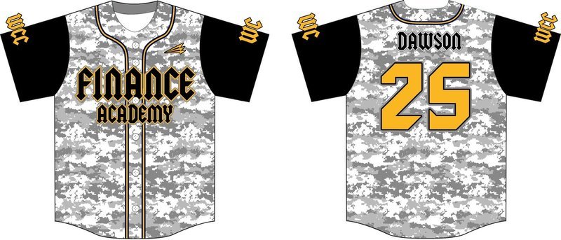 Finance Academy Custom NanoDri Baseball Jersey #3