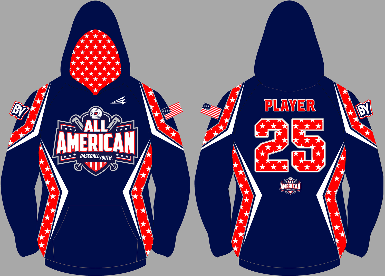Baseball Youth All-Americans Custom Vulcan Hoodie VH3