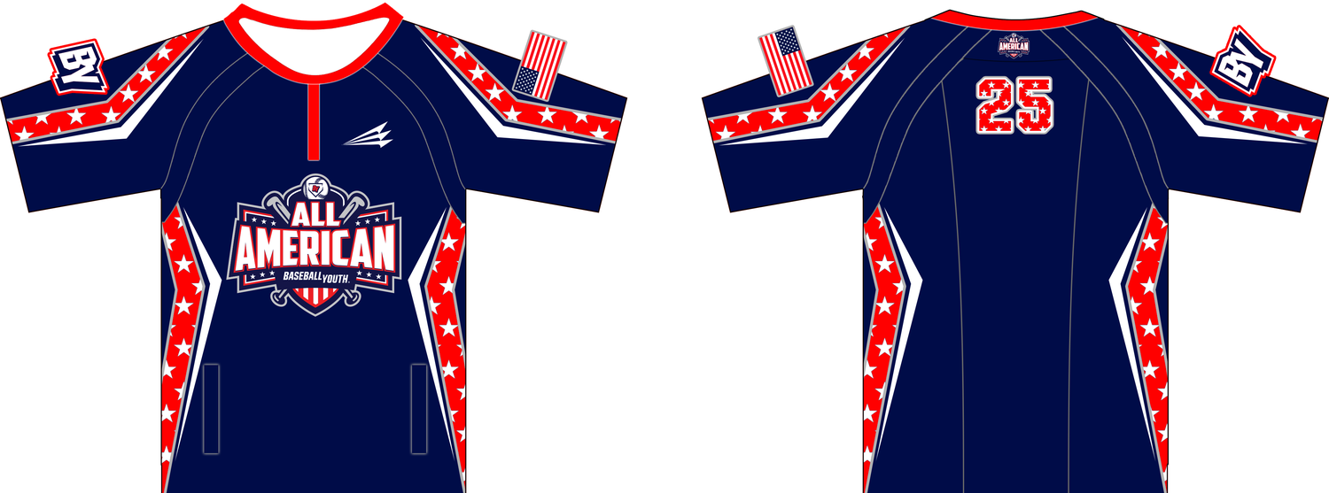 Baseball Youth All-Americans Custom Clutch Cage Jacket CJ3