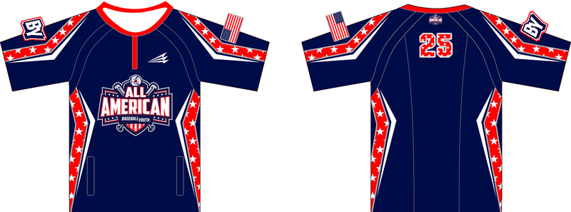 Baseball Youth All-Americans Custom Clutch Cage Jacket CJ3