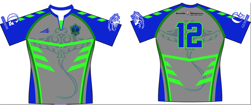 Santa Barbara Stingrays Custom Rugby Jersey #2b