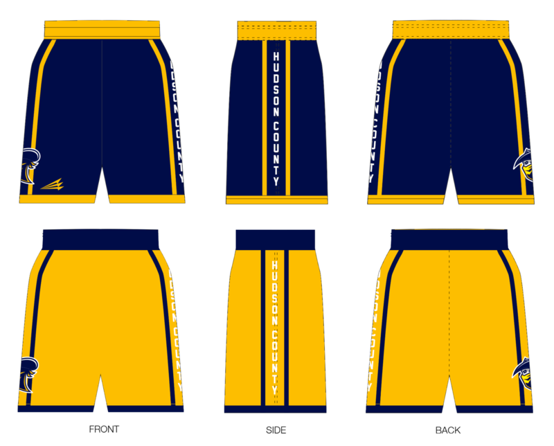 Hudson County Outlaws HexaFlex Basketball Shorts #BS1b