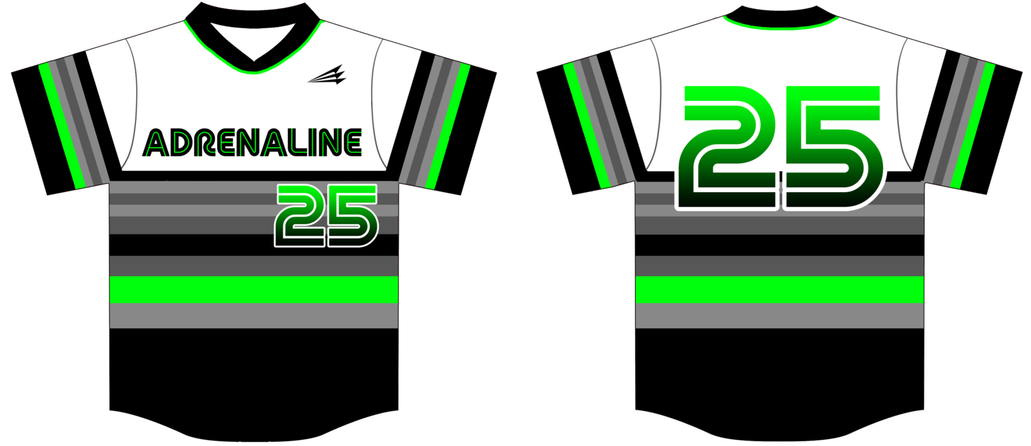 Salina Adrenaline Custom Hexaflex Baseball Jersey #1