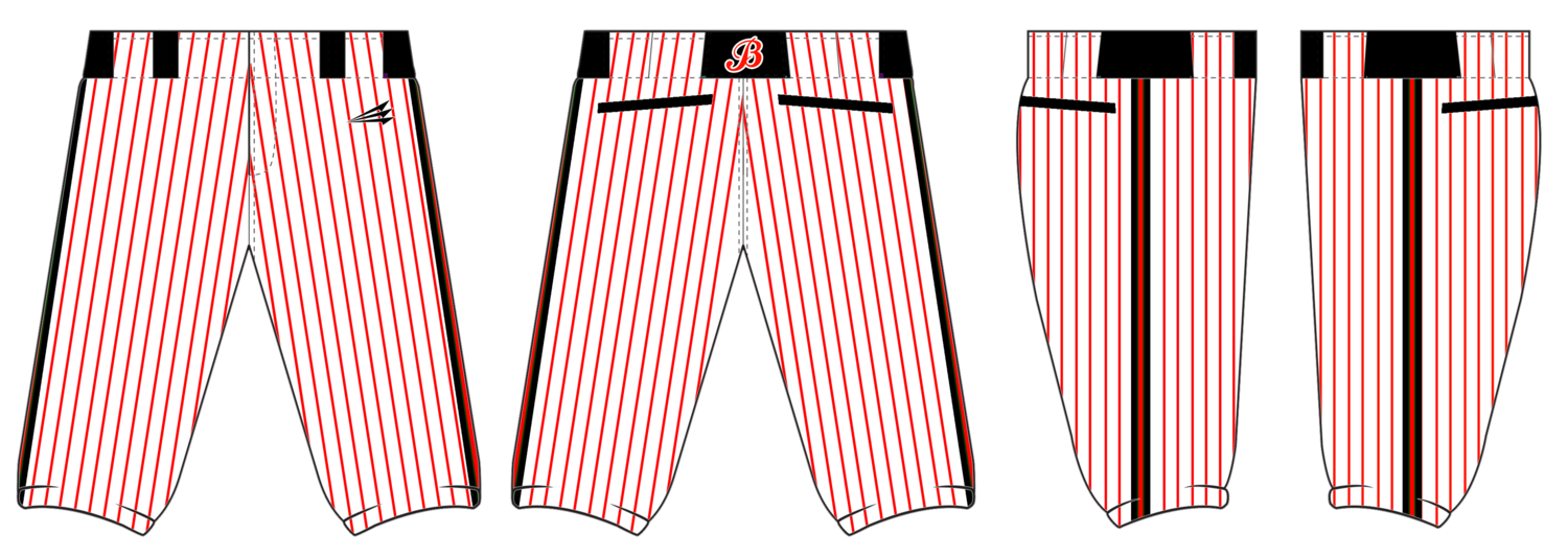 B-Town Sliders Custom Stacheman Elite Knicker Baseball Pants #BP1