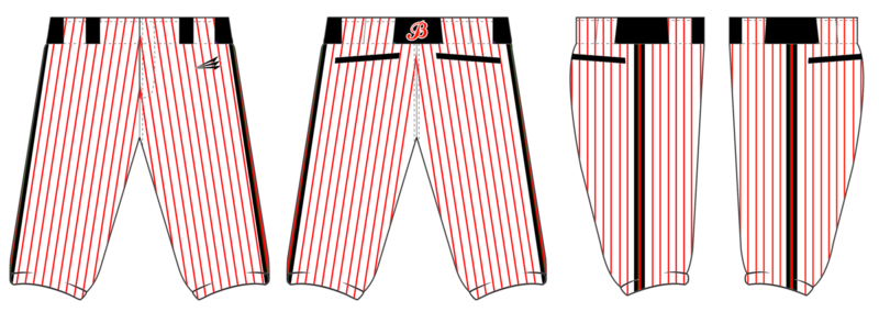 B-Town Sliders Custom Stacheman Elite Knicker Baseball Pants #BP1