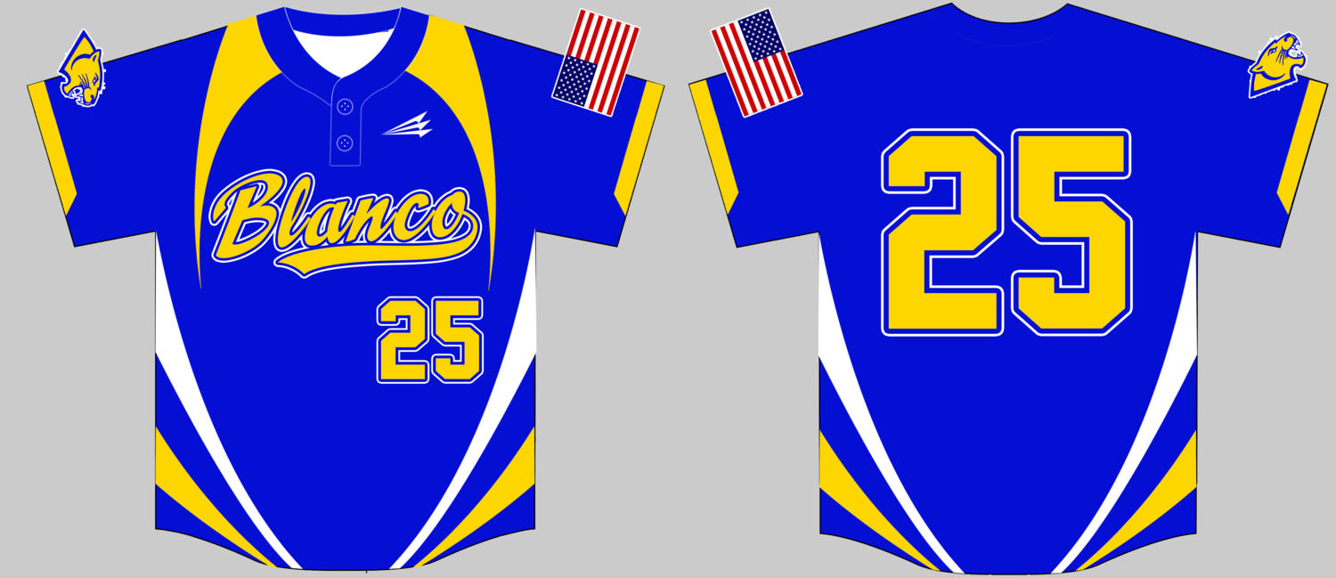 Blanco High Panthers Custom HexaFlex Softball Jersey #8