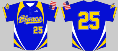 Blanco High Panthers Custom HexaFlex Softball Jersey #8
