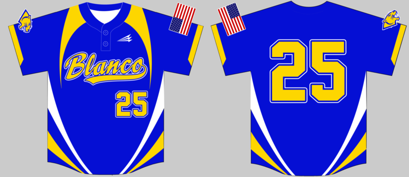 Blanco High Panthers Custom HexaFlex Softball Jersey #8