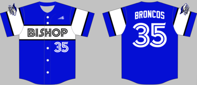 Bishop Union Broncos Custom HexaFlex Baseball Jersey #2B