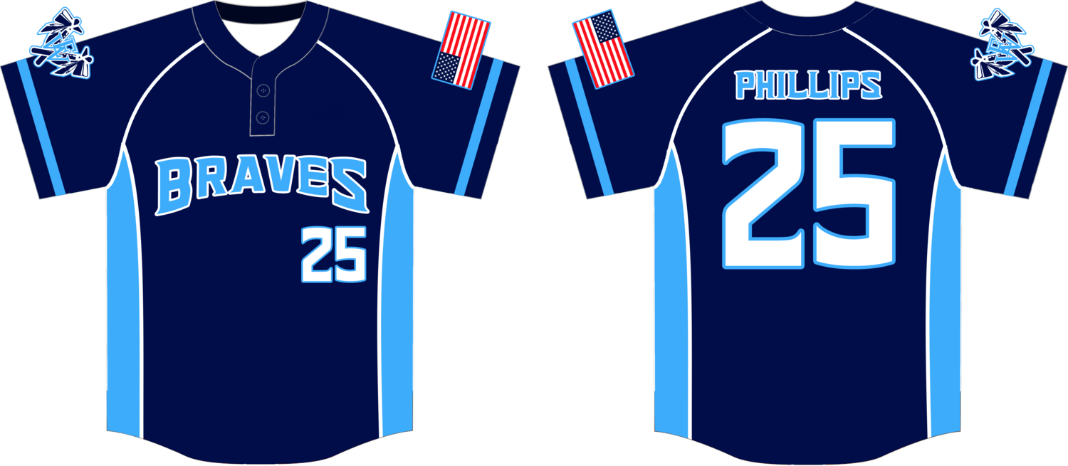 EWA Braves Custom Hexaflex Baseball Jersey Design #9C
