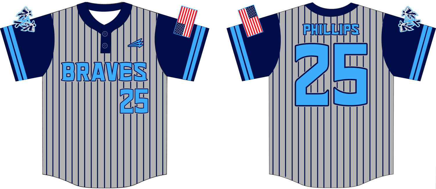 EWA Braves Custom Hexaflex Baseball Jersey Design #11D